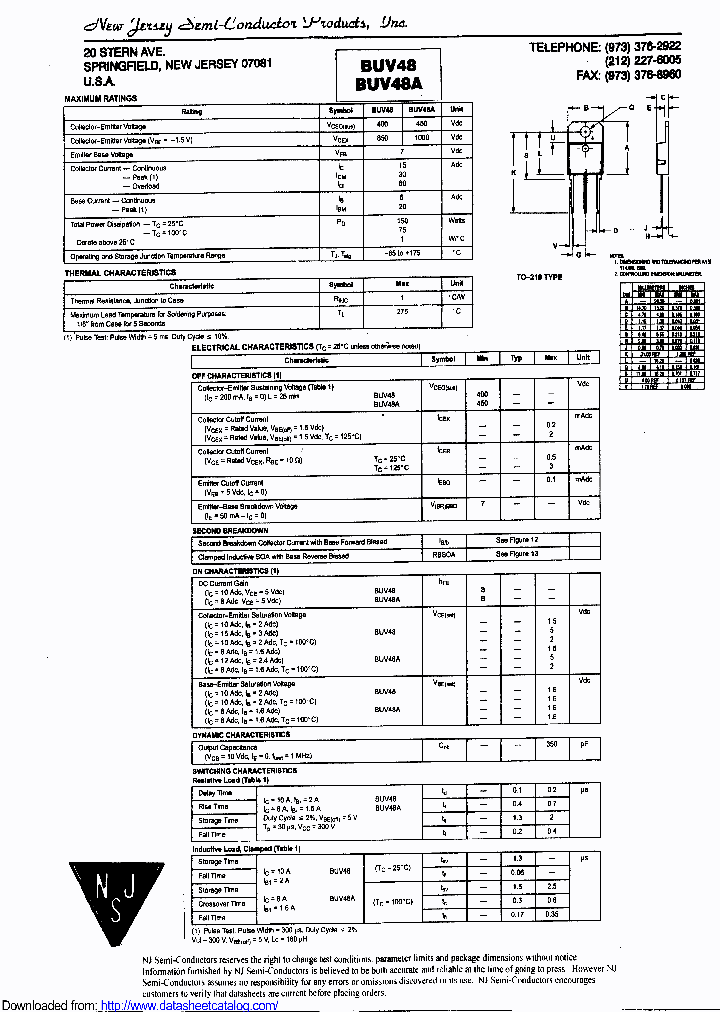 BUV48B_8932590.PDF Datasheet