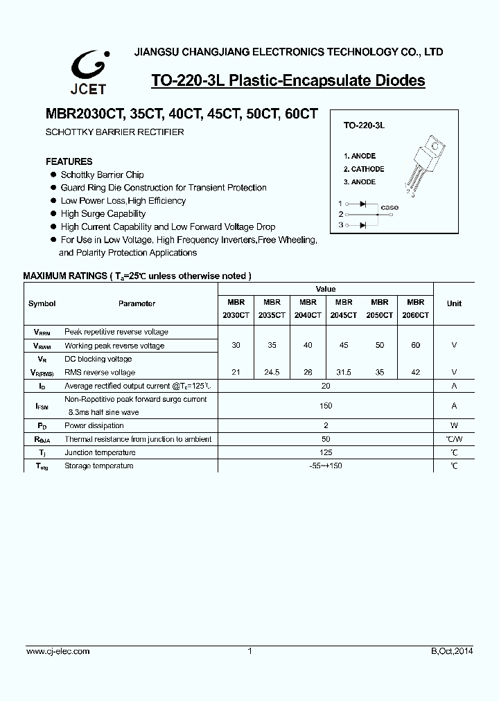 MBR2030CT_8932618.PDF Datasheet