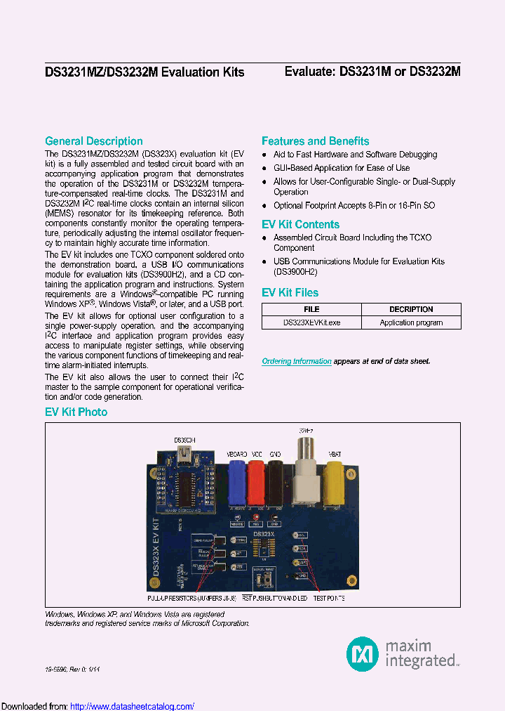 DS3231MZEVKIT_8932709.PDF Datasheet