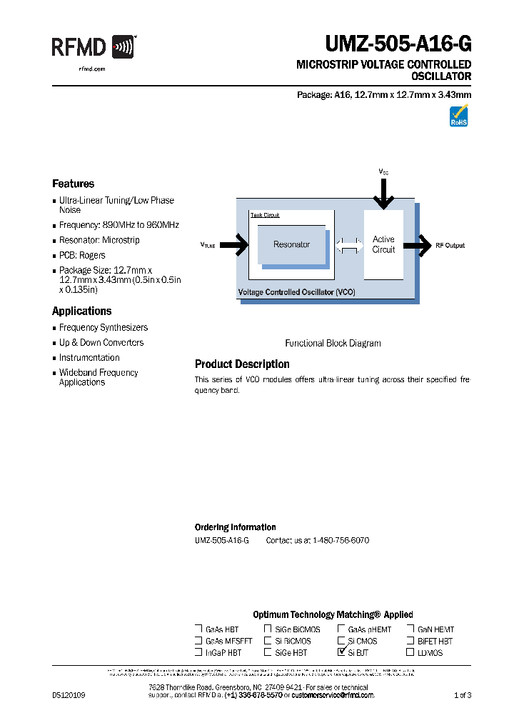 UMZ-505-A16-G_8933574.PDF Datasheet