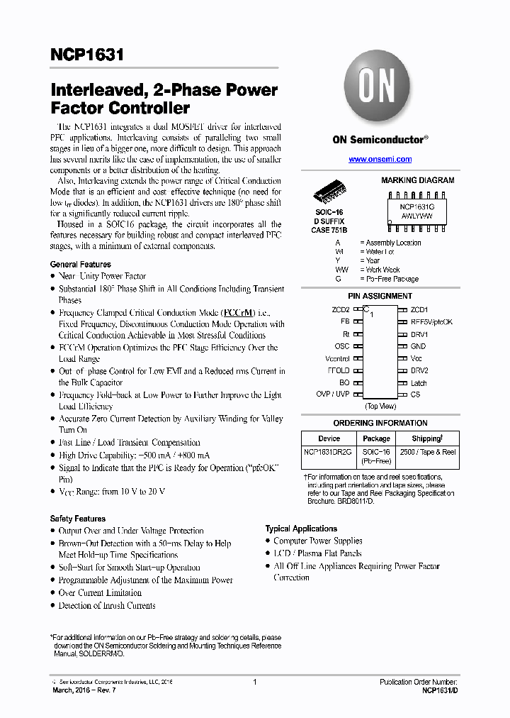 NCP1631DR2G_8934538.PDF Datasheet