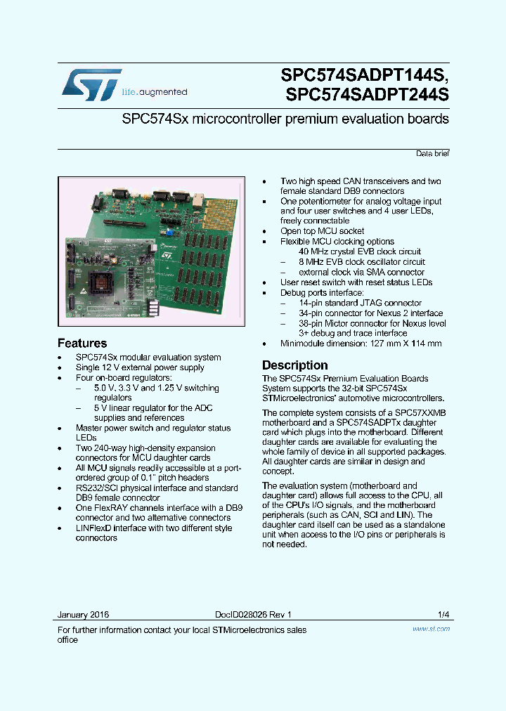 SPC574SADPT144S_8935102.PDF Datasheet