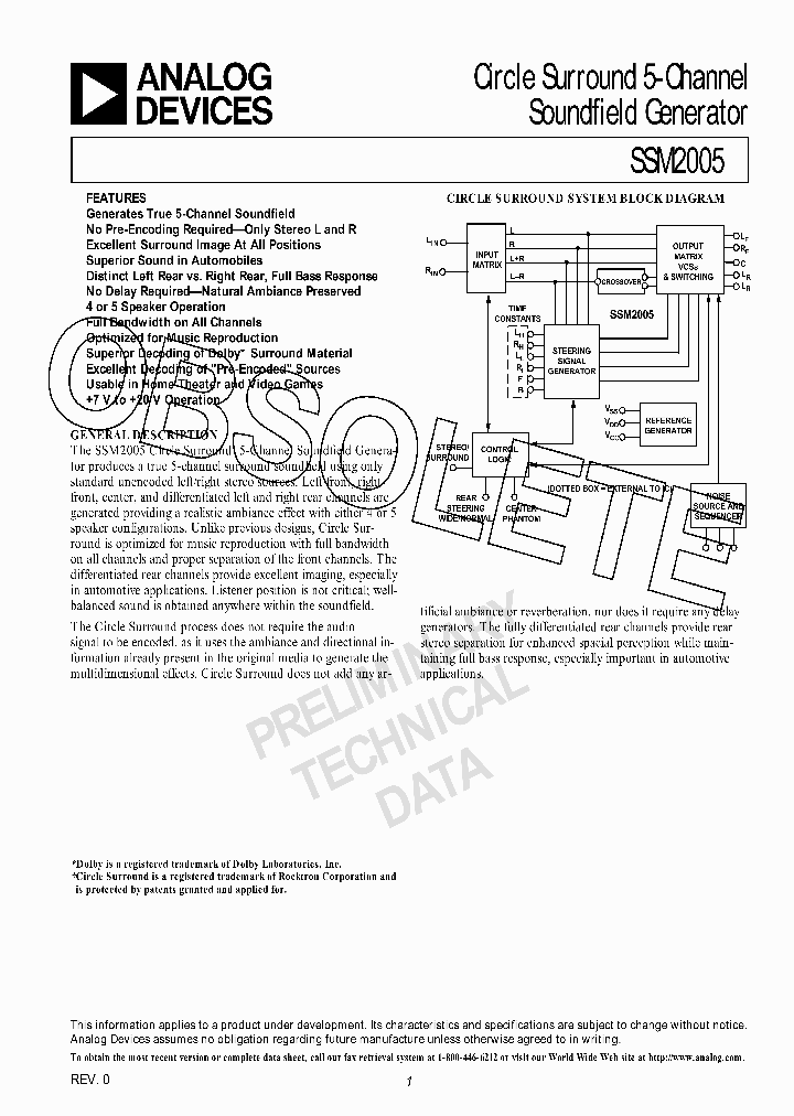 SSM2005-15_8934829.PDF Datasheet