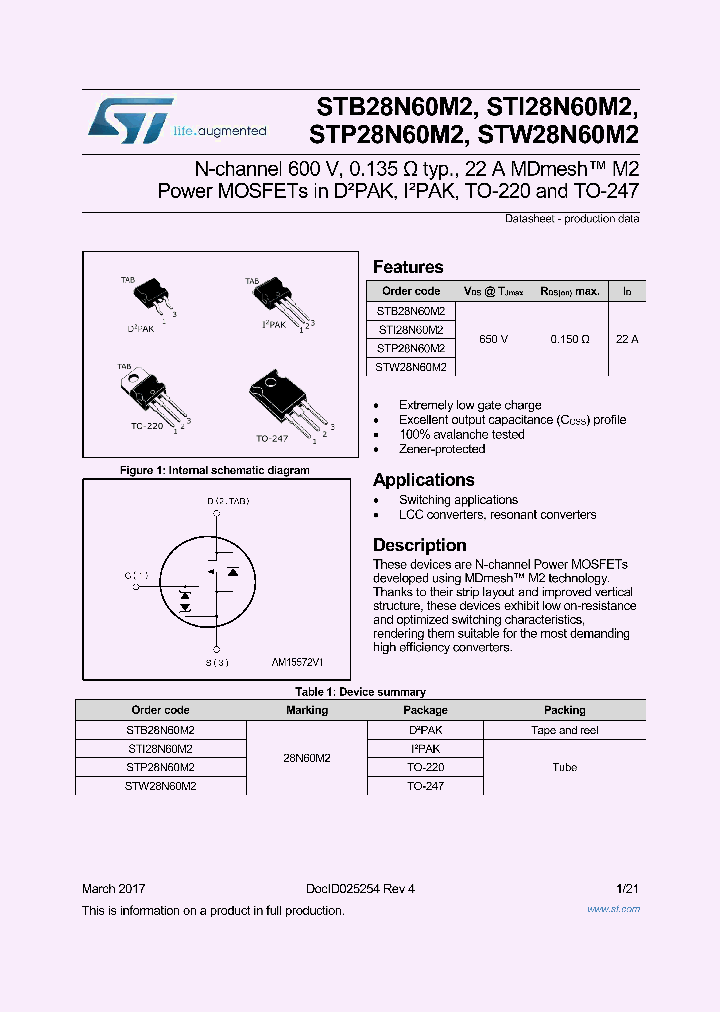 STI28N60M2_8935418.PDF Datasheet