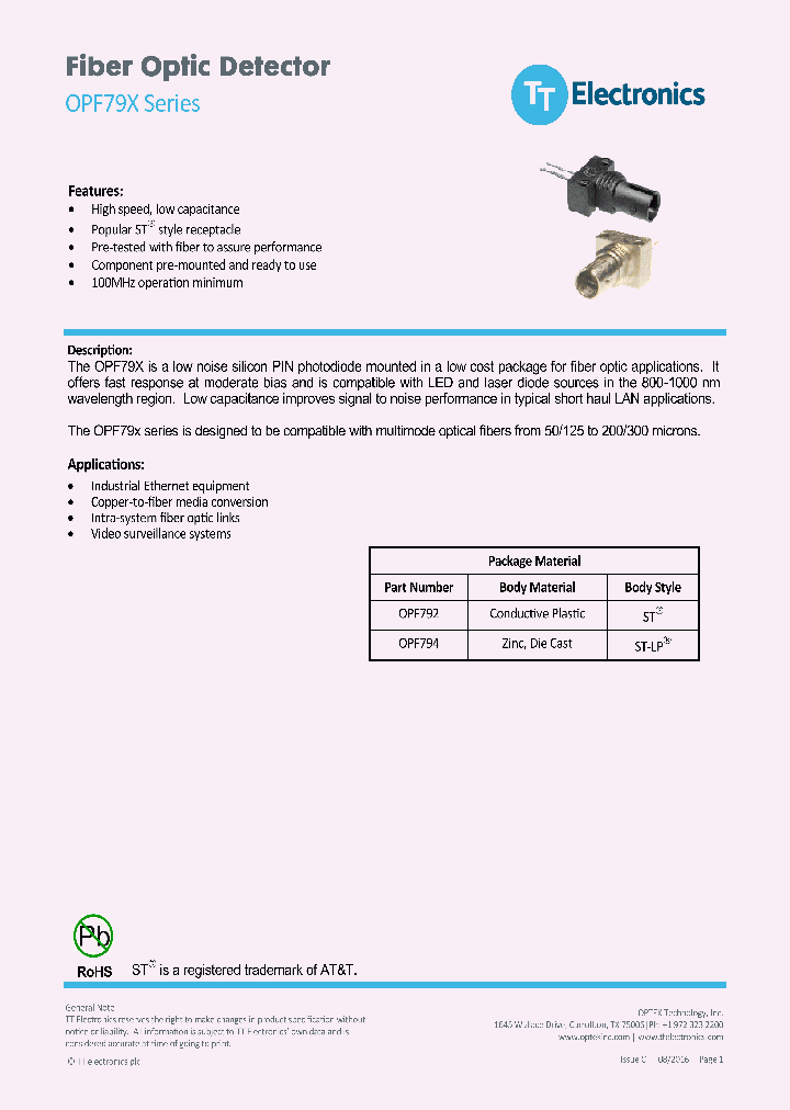 OPF792_8935384.PDF Datasheet