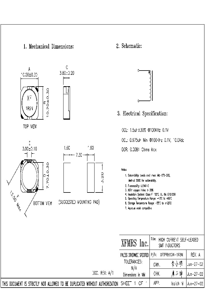 XFTPRH104-1R5N_8935439.PDF Datasheet