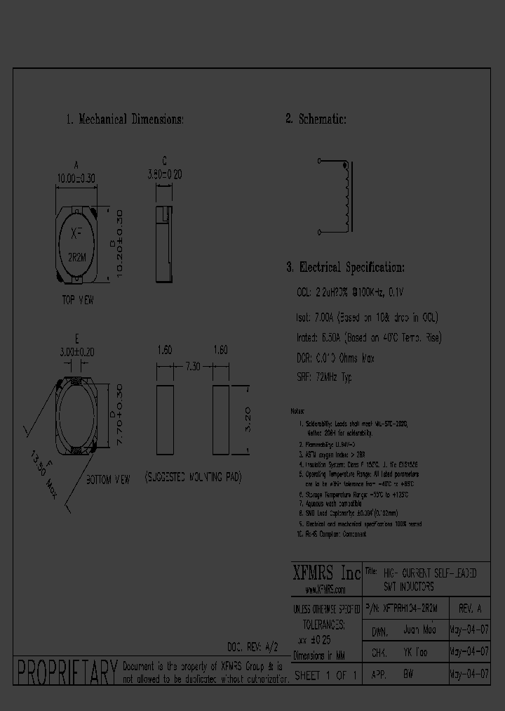XFTPRH104-2R2M_8935444.PDF Datasheet