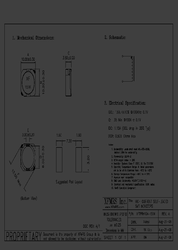 XFTPRH104-151K_8935435.PDF Datasheet