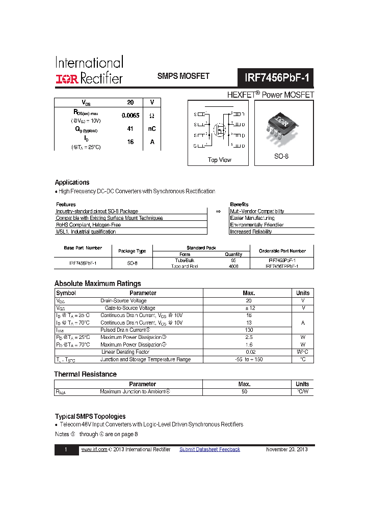 IRF7456PBF-1_8935817.PDF Datasheet