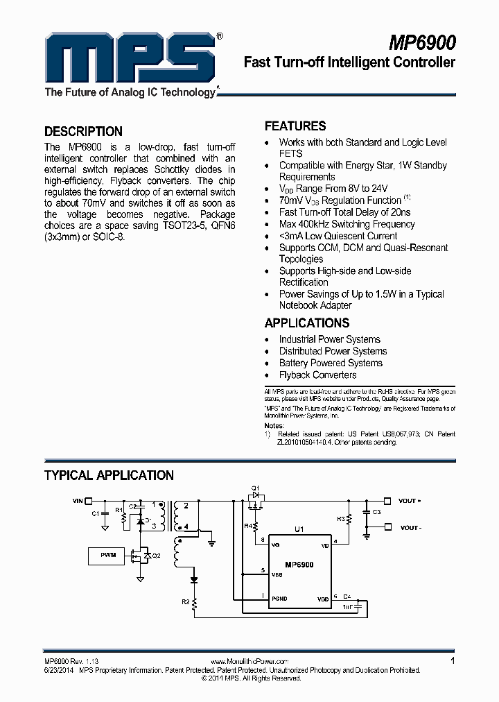 MP6900DS-LF-Z_8936134.PDF Datasheet