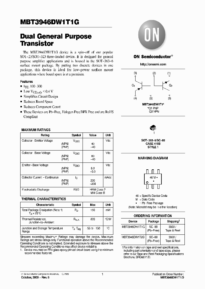 MBT3946DW1T2G_8936260.PDF Datasheet