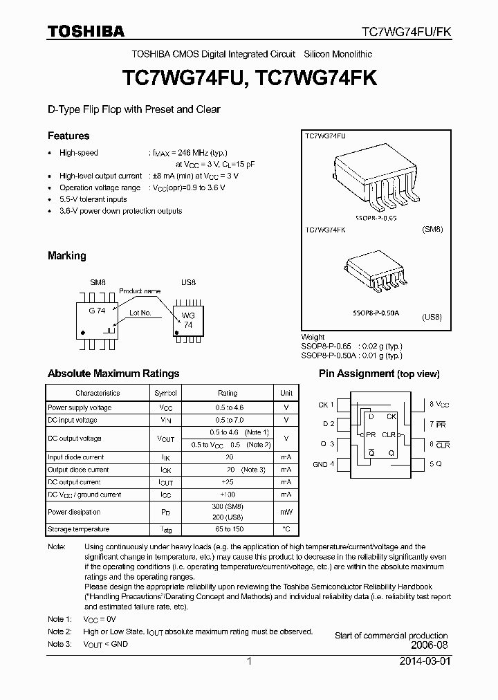 TC7WG74FK_8936848.PDF Datasheet
