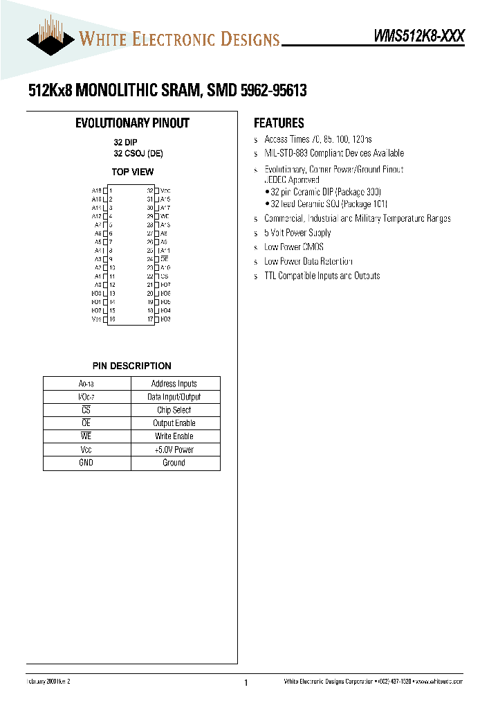 WMS512K8L-100DEIE_8937042.PDF Datasheet