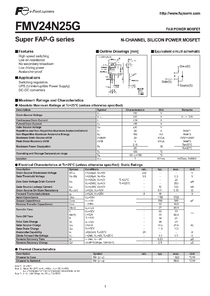 FMV24N25G_8937632.PDF Datasheet