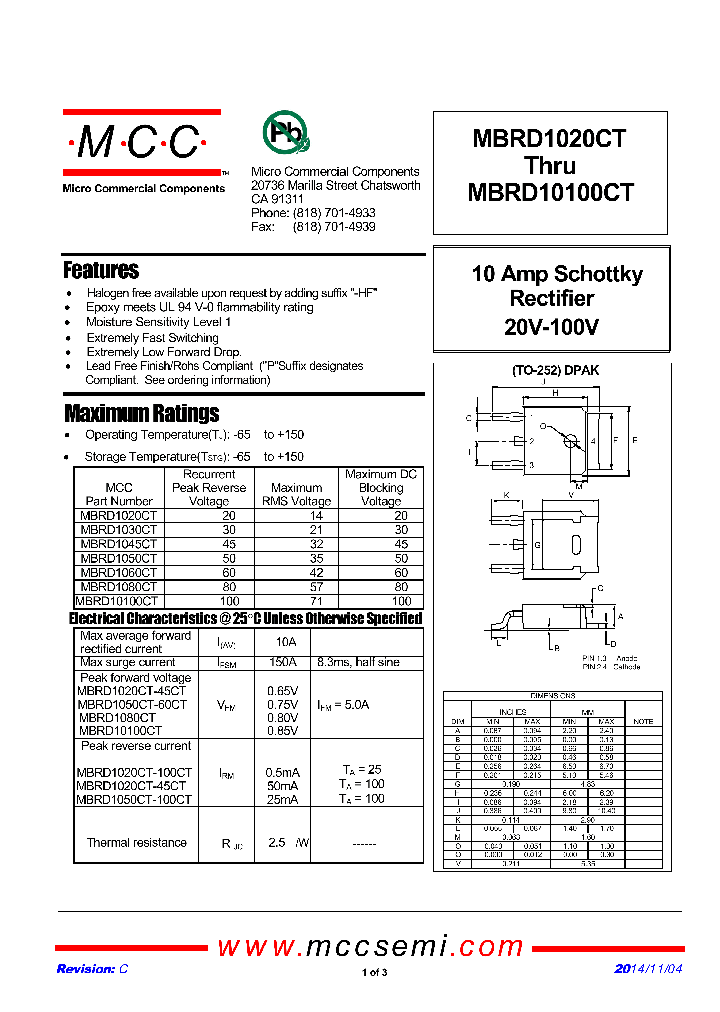 MBRD1080CT_8937858.PDF Datasheet