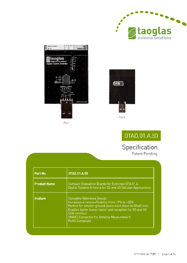 DTAD01A50_8937589.PDF Datasheet