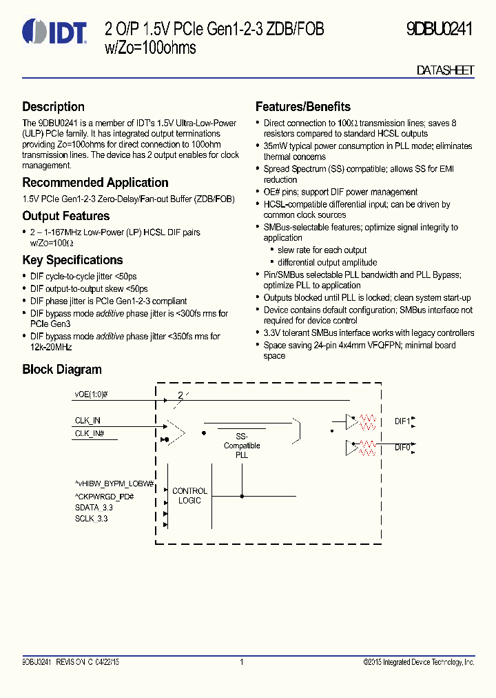 9DBU0241_8938753.PDF Datasheet