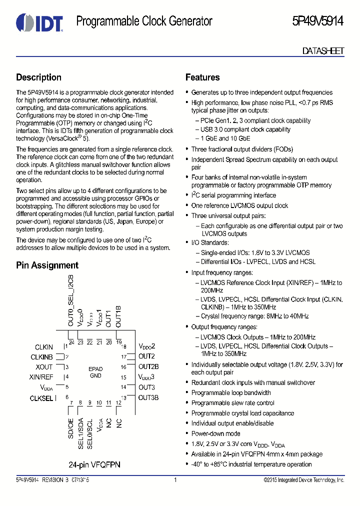 5P49V5914_8938793.PDF Datasheet