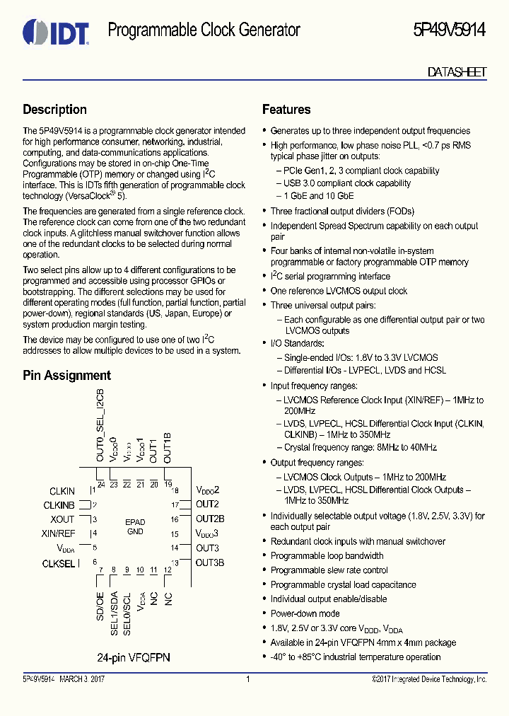 5P49V5914BDDDNLGI_8938795.PDF Datasheet