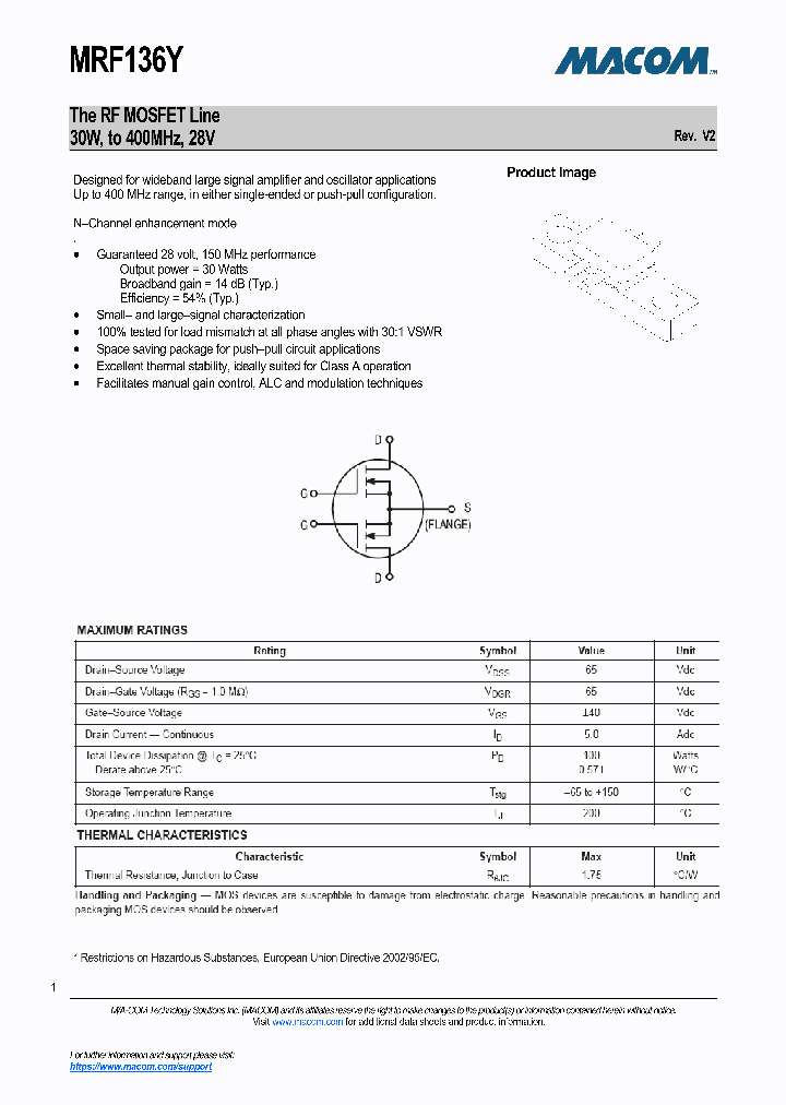 MRF136Y-17_8939493.PDF Datasheet