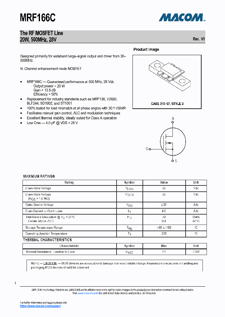 MRF166C-17_8939347.PDF Datasheet