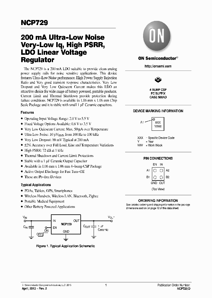 NCP729FC26T2G_8940318.PDF Datasheet