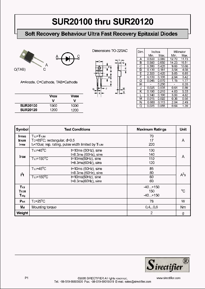 SUR20100-16_8940359.PDF Datasheet