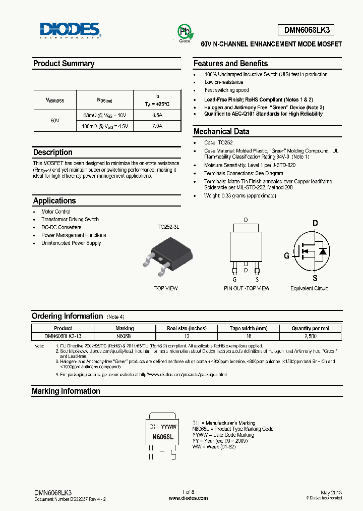 DMN6068LK3-15_8941358.PDF Datasheet