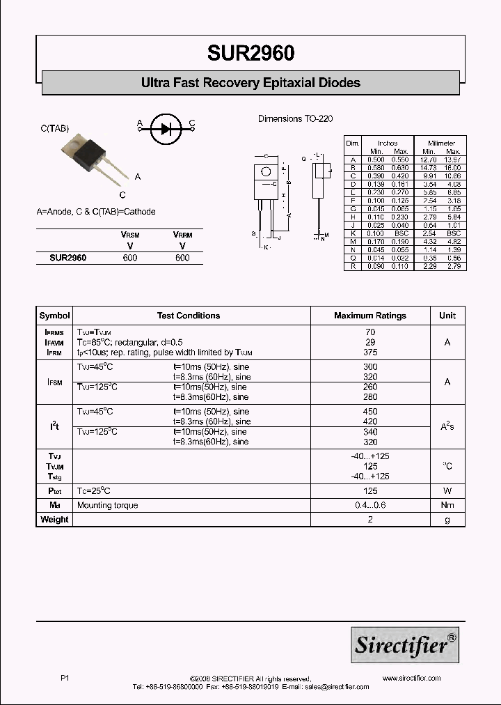 SUR2960_8940364.PDF Datasheet