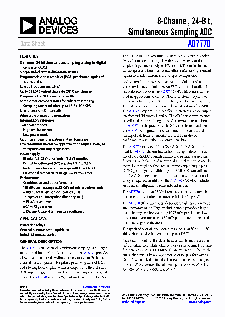 AD7770ACPZ-RL_8942351.PDF Datasheet