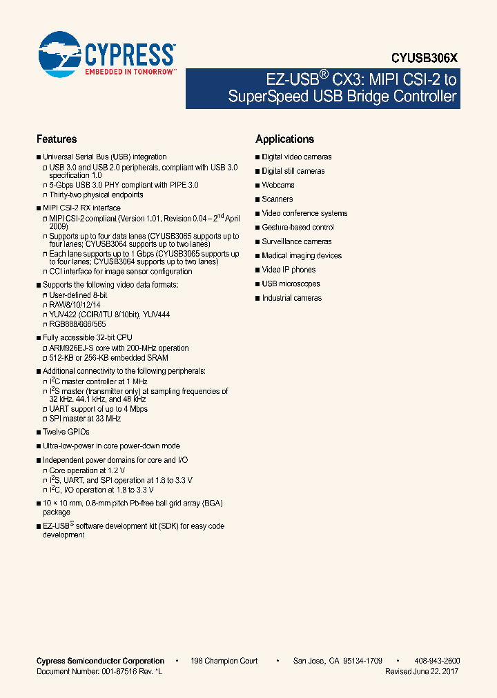 CYUSB3065-BZXC_8943002.PDF Datasheet