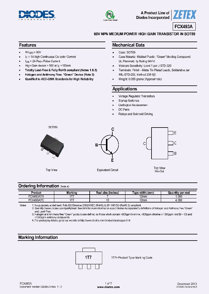 FCX493A_8943416.PDF Datasheet