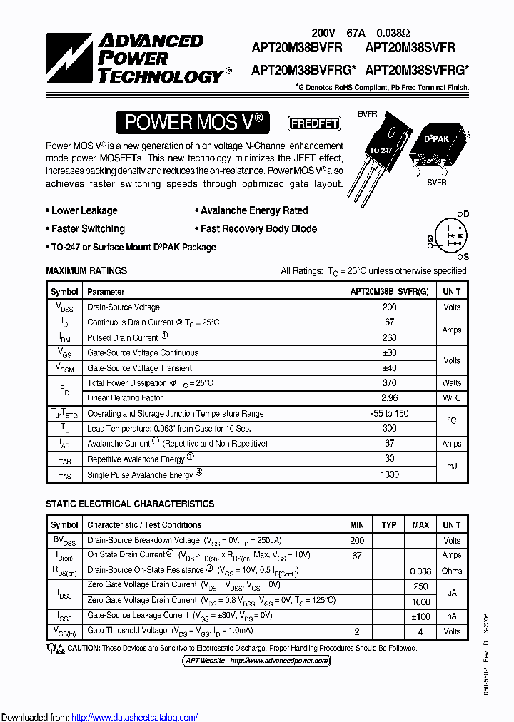 APT20M38BVFRG_8943585.PDF Datasheet