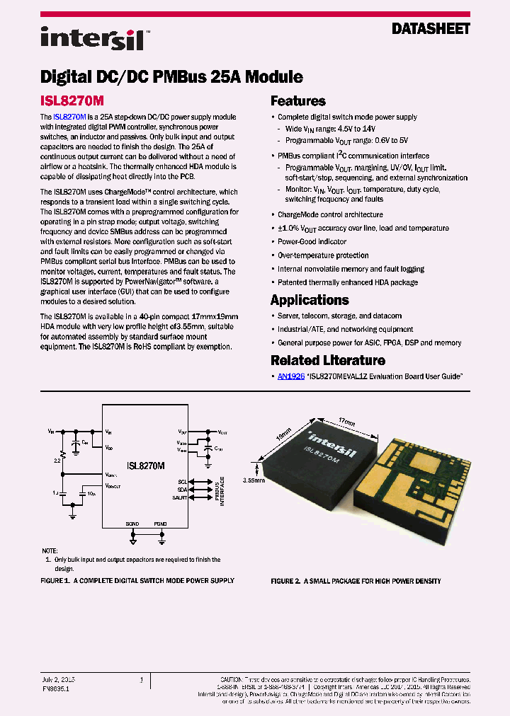 ISL8270MEVAL1Z_8944980.PDF Datasheet