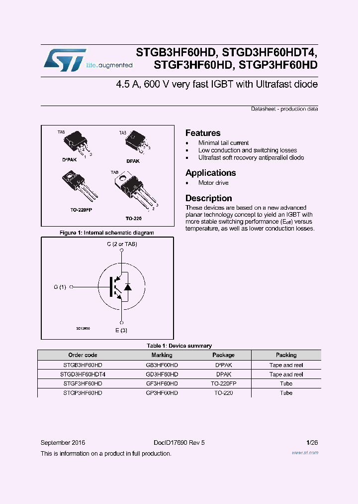 STGD3HF60HDT4_8945012.PDF Datasheet