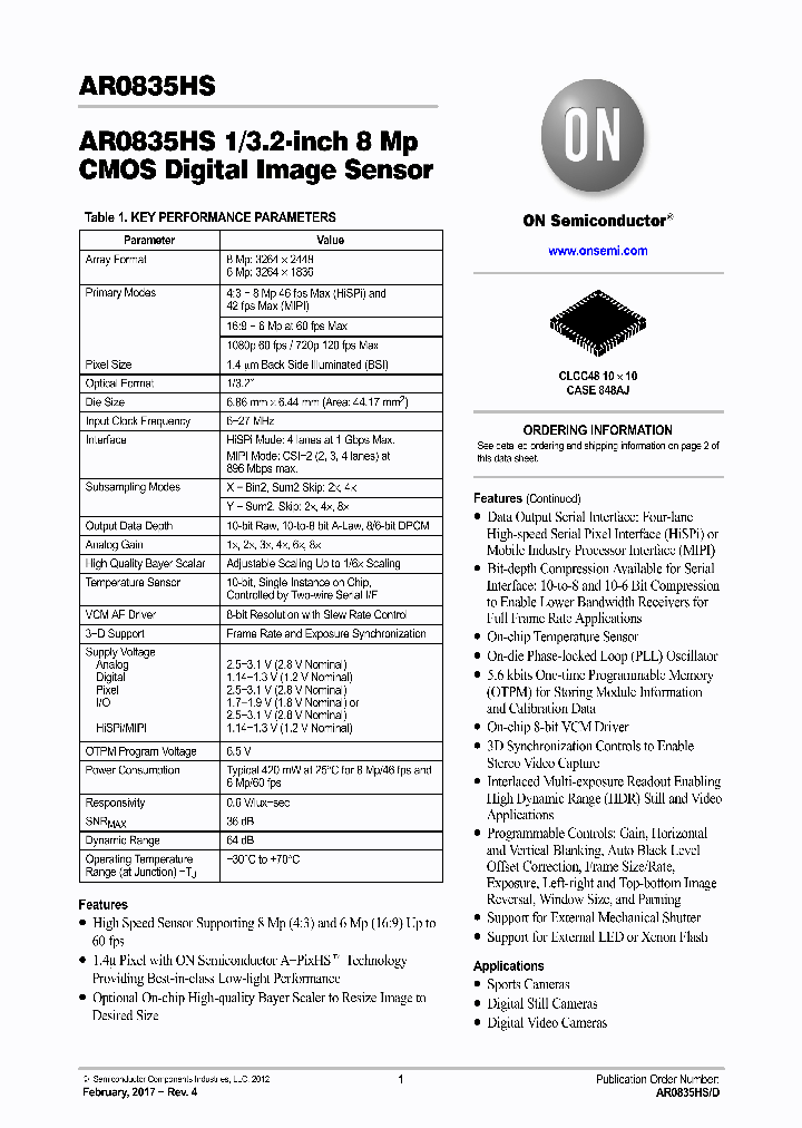 AR0835HS3C12SUAA0-DP_8945987.PDF Datasheet