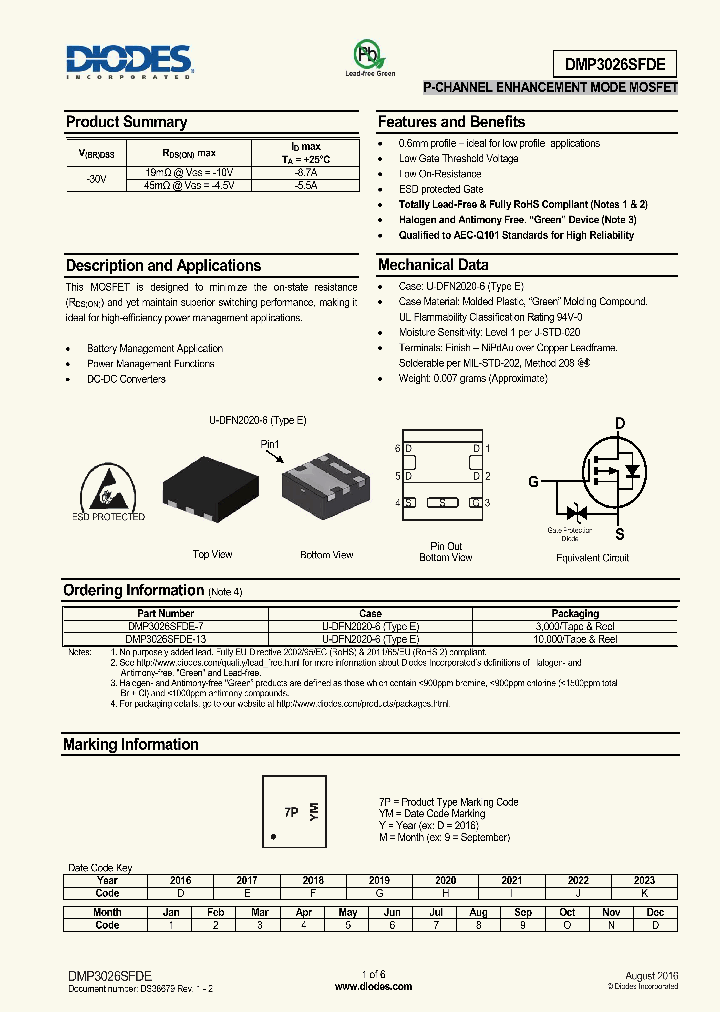 DMP3026SFDE-13_8946296.PDF Datasheet