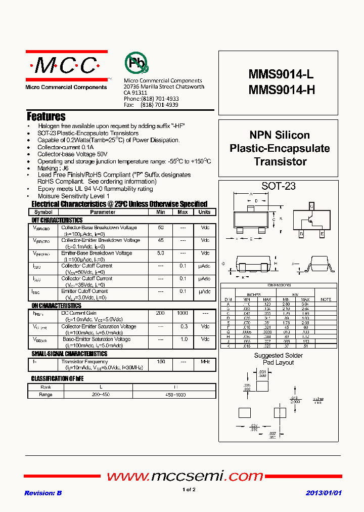 MMS9014-L-13_8946551.PDF Datasheet