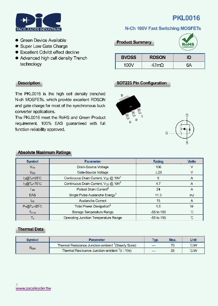 PKL0016_8948026.PDF Datasheet