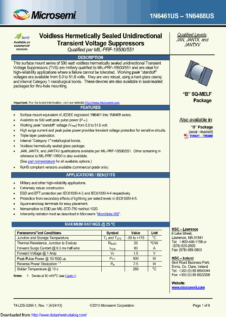 1N6461USE3_8948577.PDF Datasheet
