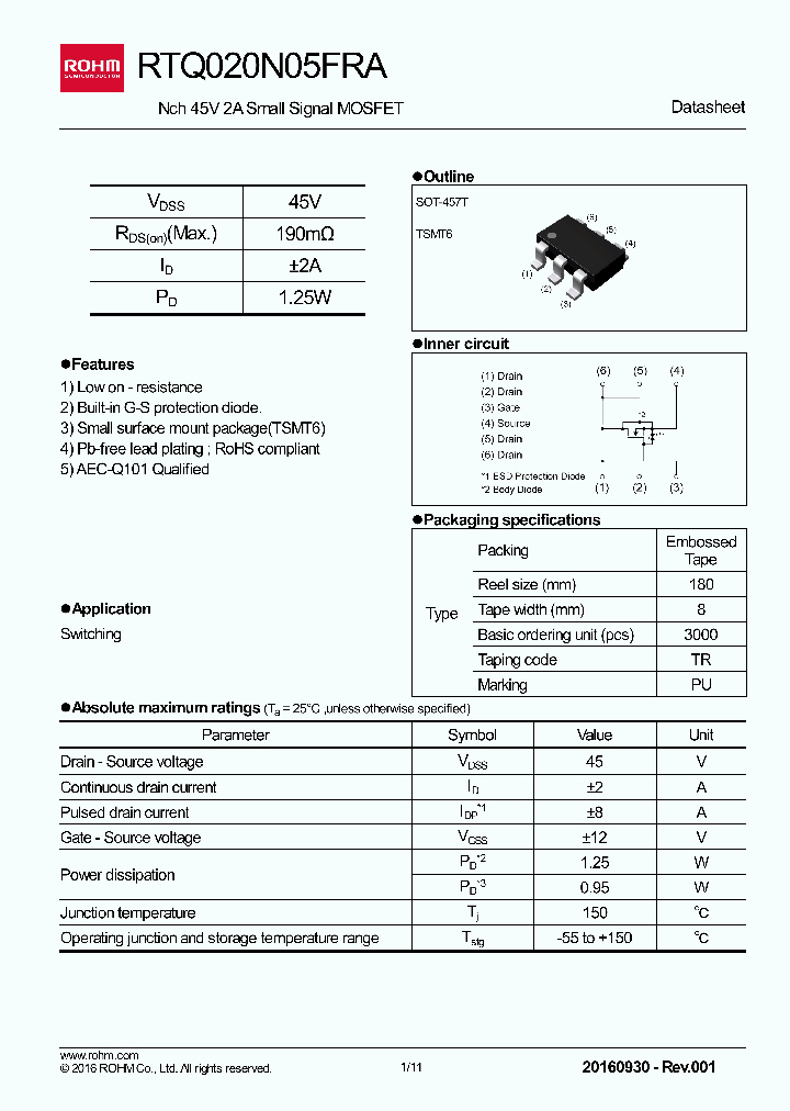 RTQ020N05FRA_8948502.PDF Datasheet
