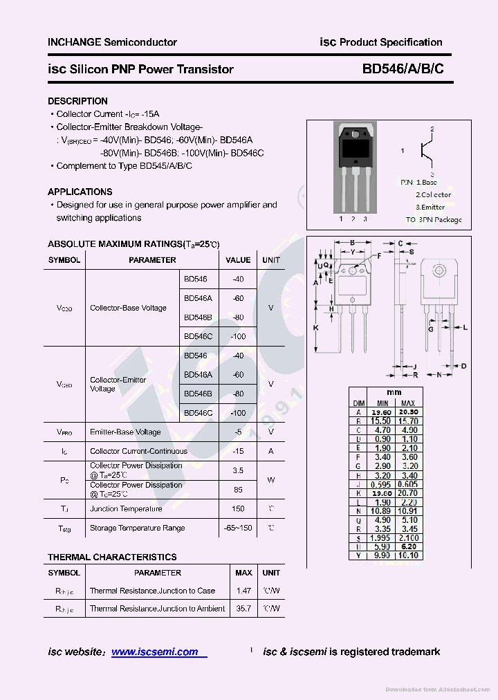 BD546C_8948684.PDF Datasheet