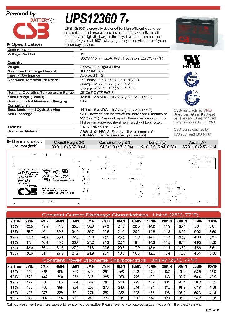 UPS123607-12_8948722.PDF Datasheet