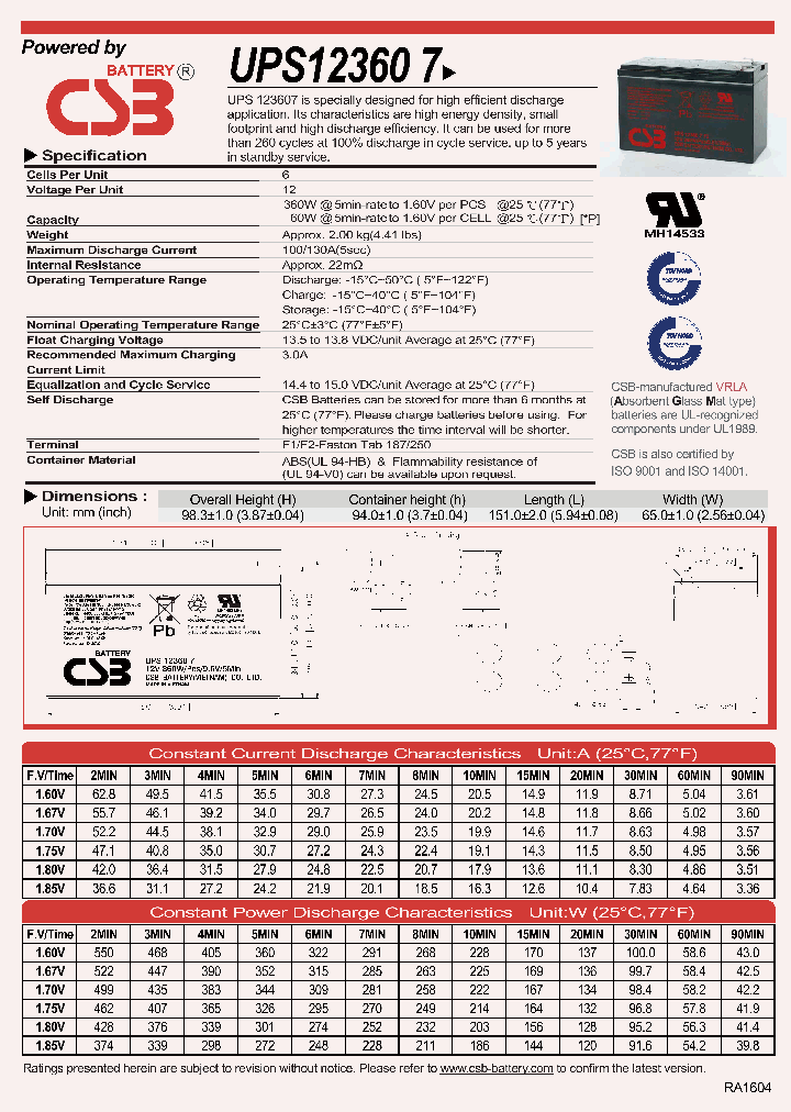 UPS123607-16_8948723.PDF Datasheet