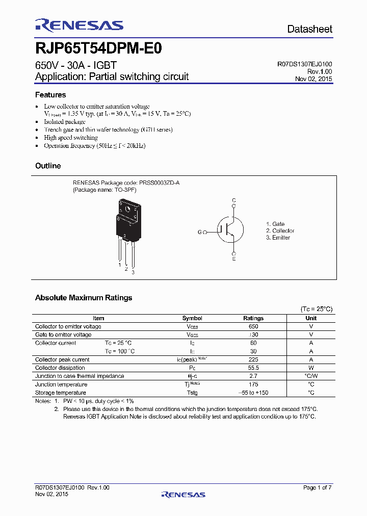 RJP65T54DPM-T2_8948697.PDF Datasheet