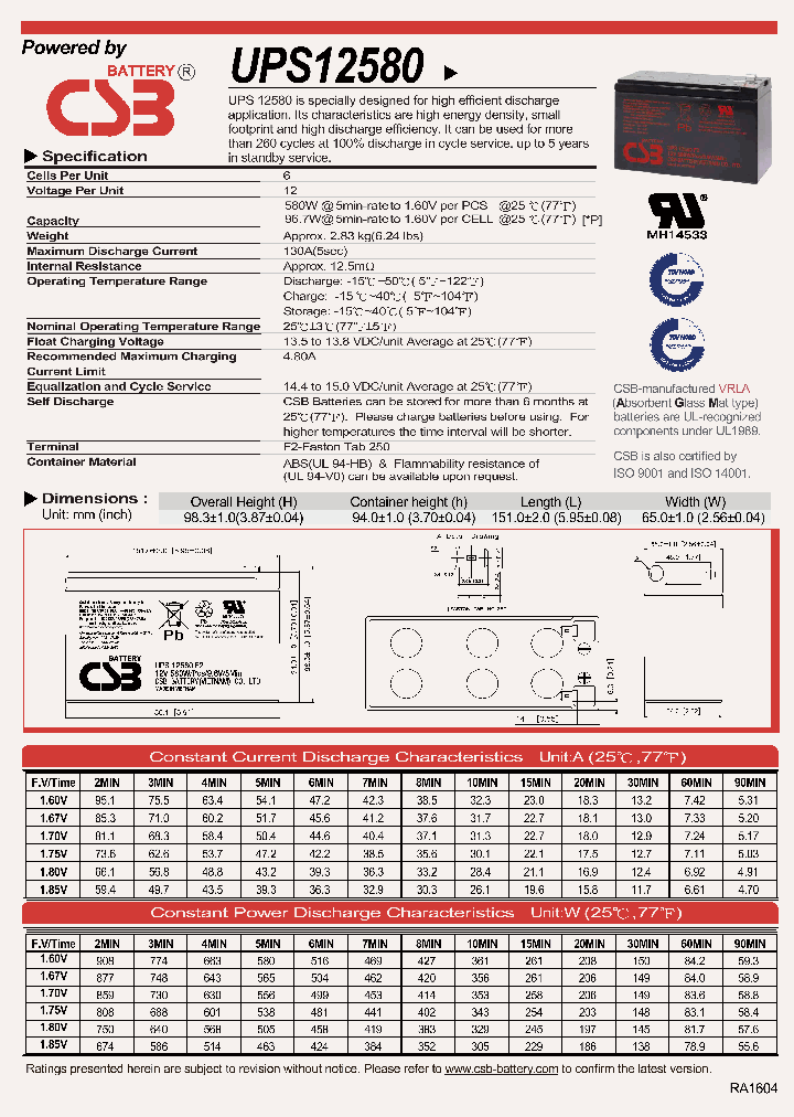 UPS12580-16_8948729.PDF Datasheet