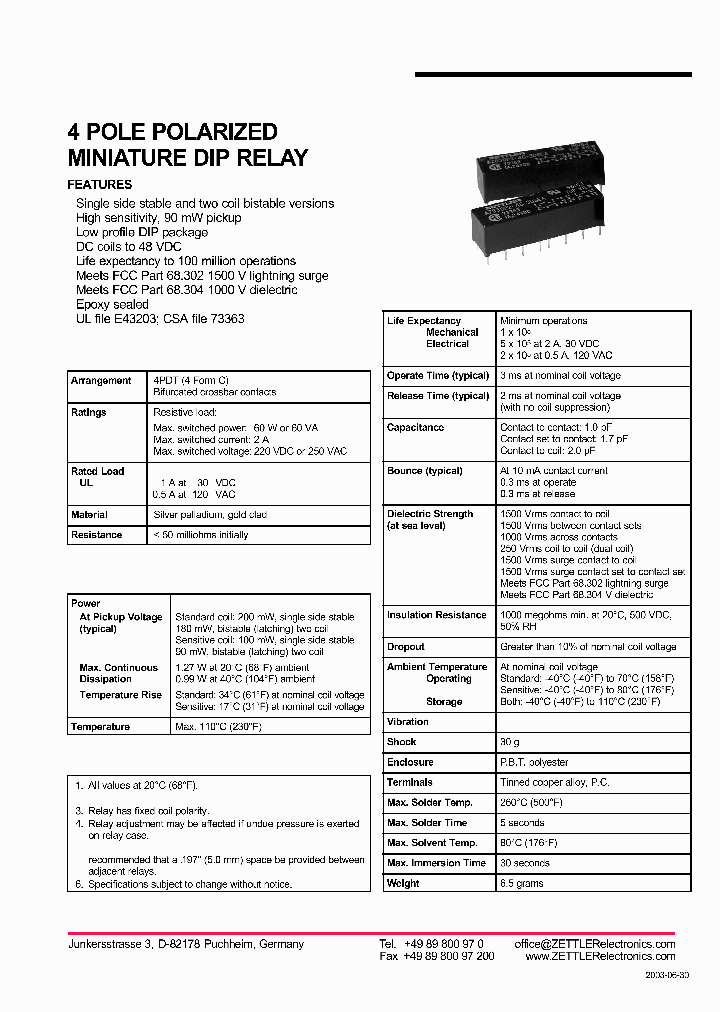 AZ830P2-4C-5DSEA_8949466.PDF Datasheet