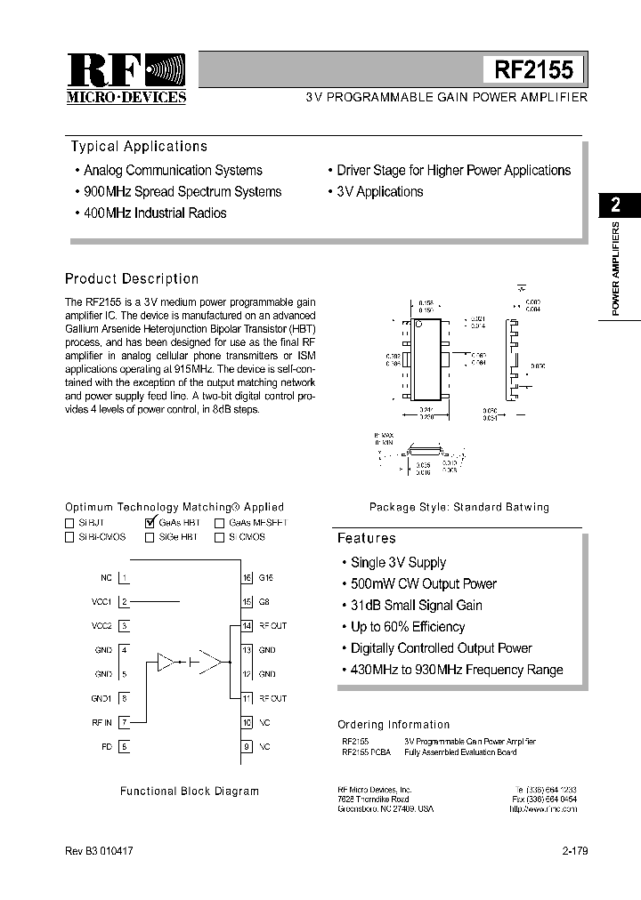 RF2155PCBA_8950159.PDF Datasheet