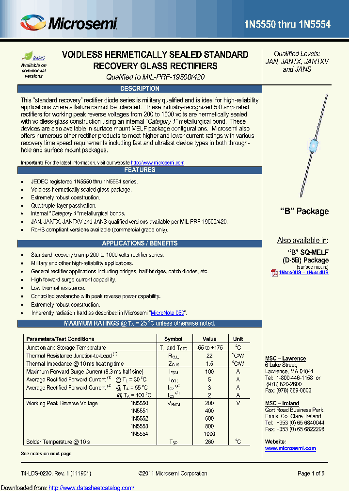 1N5551E3_8950482.PDF Datasheet