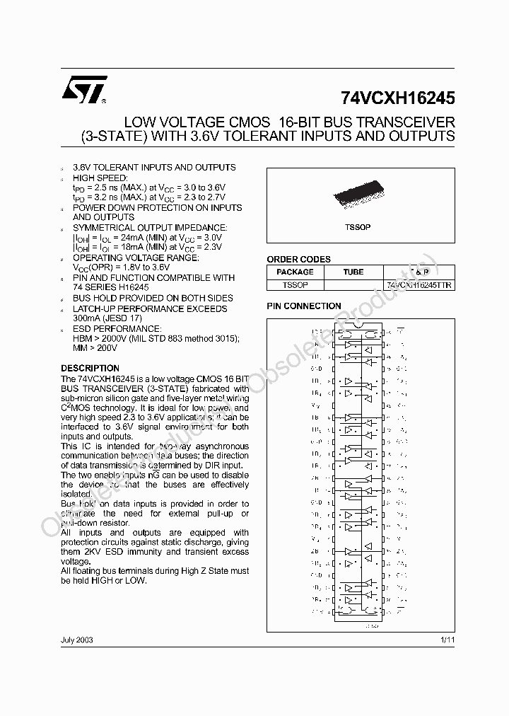 74VCXH16245_8950787.PDF Datasheet